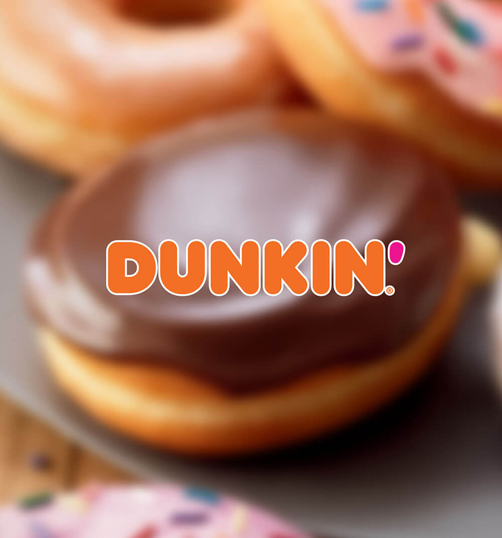 Dunkin' food and logo