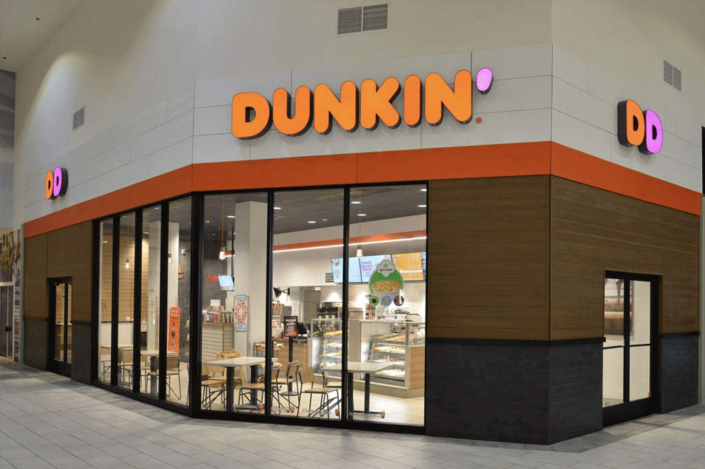 A Dunkin' Donuts storefront